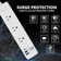 WBM Smart Extension Cord Socket 5.9 ft 10 A, Power Strip with 2 USB Ports and 1 Type C Plug