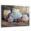 «Clay Pottery Still Life B» par Jean Plout, art mural en verre acrylique, 36 po x 24 po-1867790134