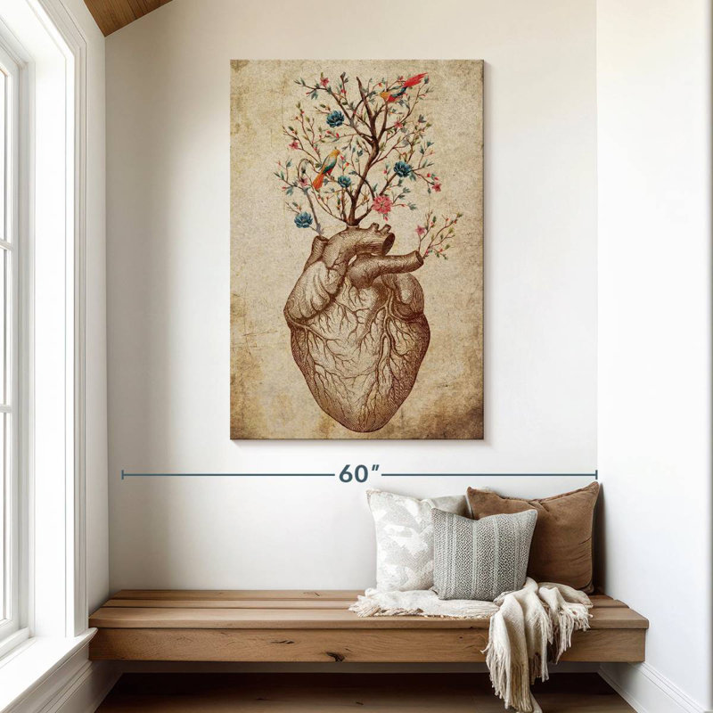 Keiri Heart Spring Floral, 48" H x 32" W