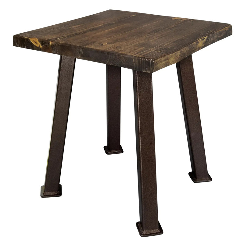 Table de bout Navarra Live Edge, Brun