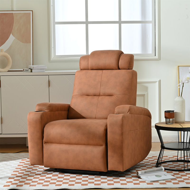 Fauteuil inclinable électrique lève-personne Orrum, 100 % polyester orange