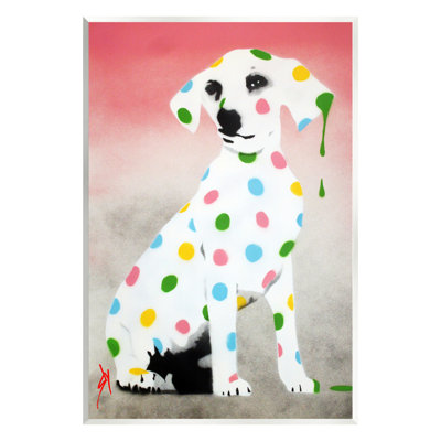 «Stupell Industries Street Style Dalmatian Dog», art mural par Juan Sly-au-886