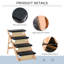 Escalier pour animal de compagnie en bois 4 marches avec escalier convertible 2 en 1 Izora