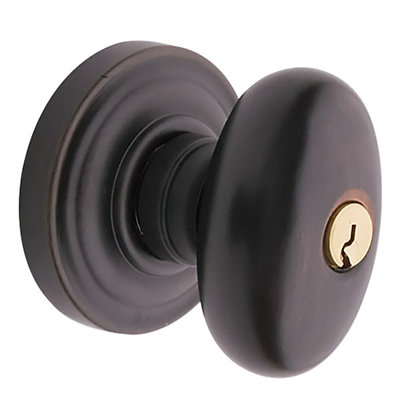 Keyed Egg Knob with Classic Rose