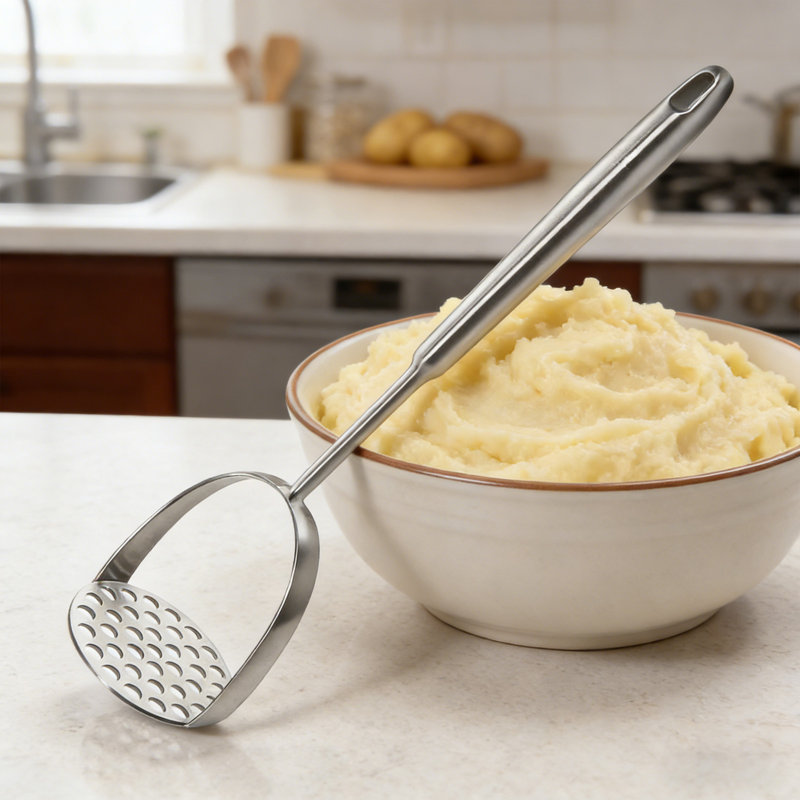 Purée de pommes de terre de 14 pouces, polyvalente idéale pour les pommes de terre, les haricots, les légumes et les fruits