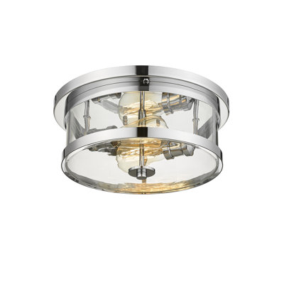 Plafonnier encastré rond 2 lumières Transitional