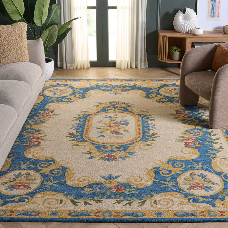 Anik Hand Tufted Wool Oriental Rug, Rectangle 8' x 10'
