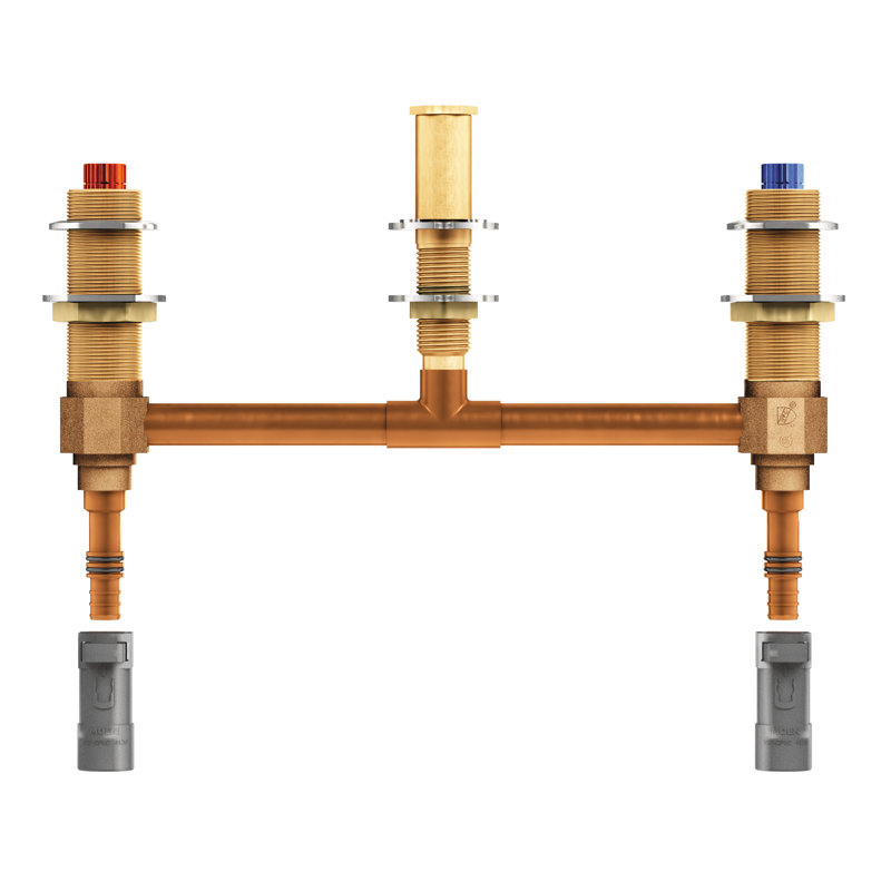 Moen Brass Two Handle Roman Tub Valve with CPVC Adapters