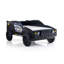Lit moderne de style moderne de style Jeep avec finition ultrabrillante, veilleuses à DEL sur les phares, structure métallique, finition noire