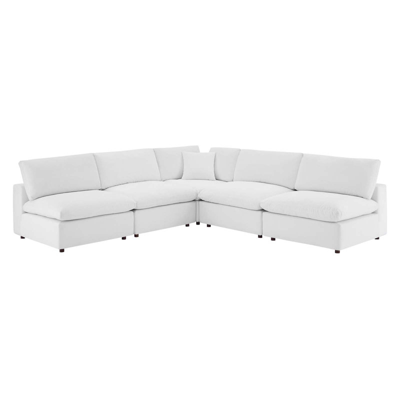 Canapé modulaire 5 pièces Commix, Blanc