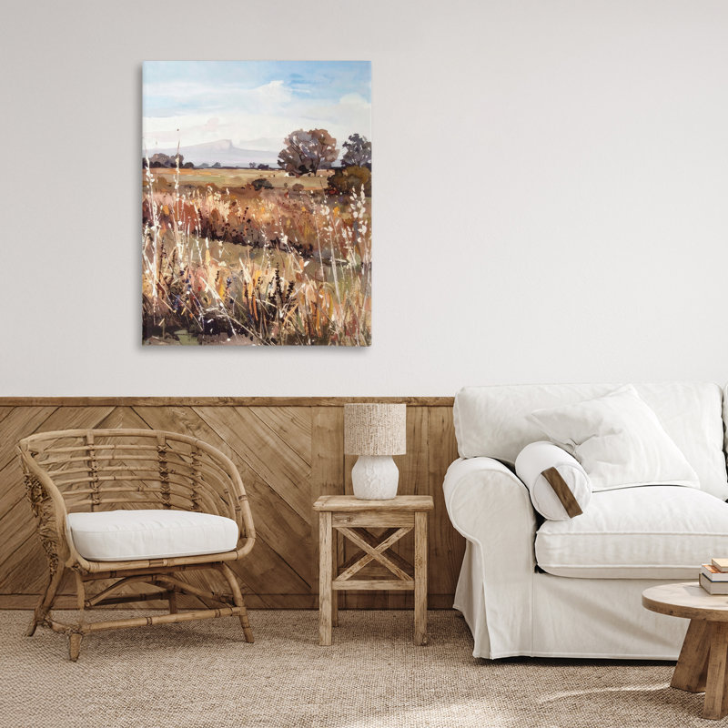 «Peaceful Meadow Expression» par Alonza Saunders, H 30 po x l 24 po