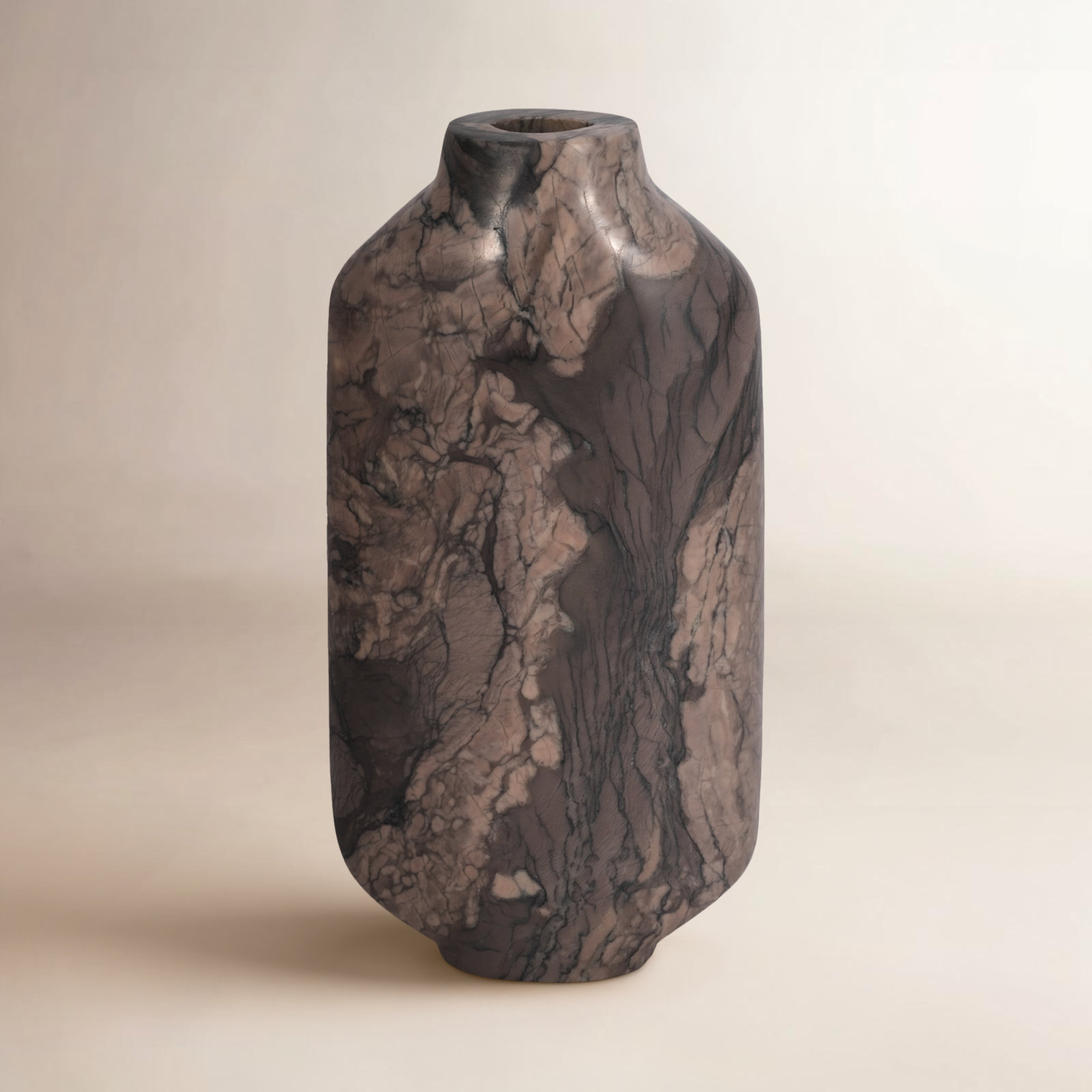 Delphinium 12'' Handmade Marble Table Vase