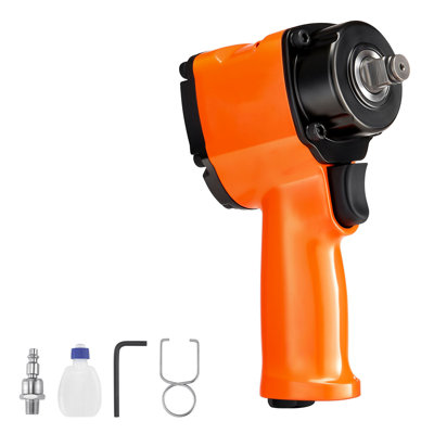 1/2-Inch Air Impact Wrench, Up to 738 ft-lbs Nut-busting Torque, Stubby Size & Lightweight Pneumatic Impact Gun for Auto Repairs and Maintenance