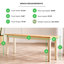 Table de salle à manger extensible Alissah en bois massif avec grand banc Alcazar x1