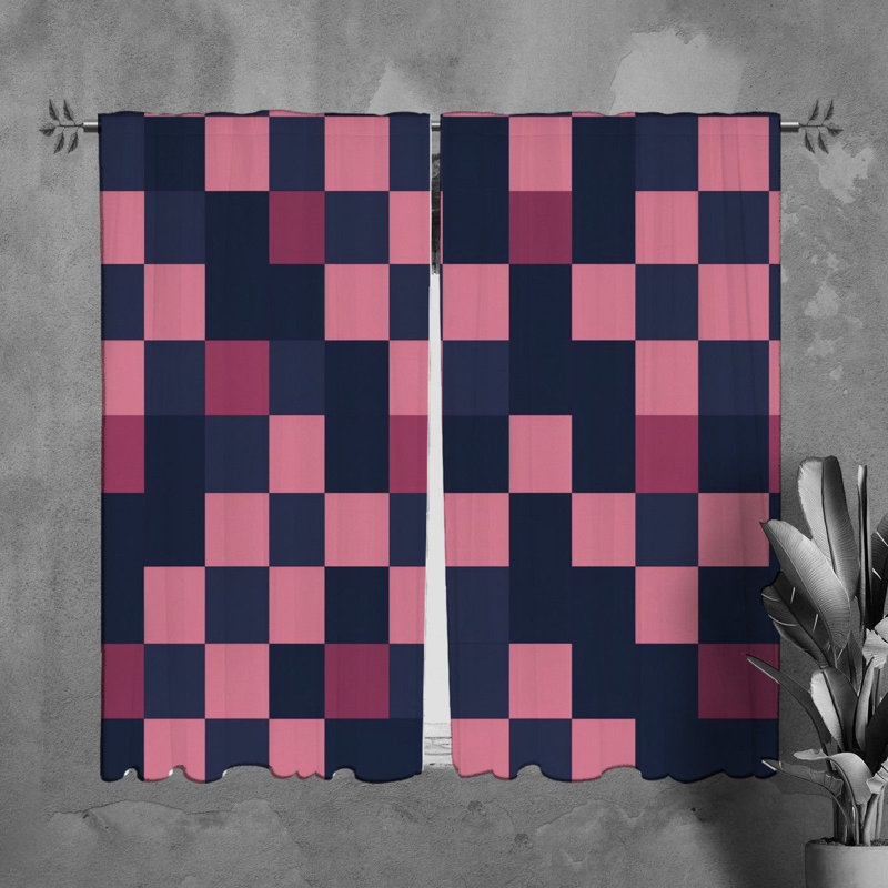 Paire de rideaux obscurcissant en polyester Marquia, L 40 po x L 61 po