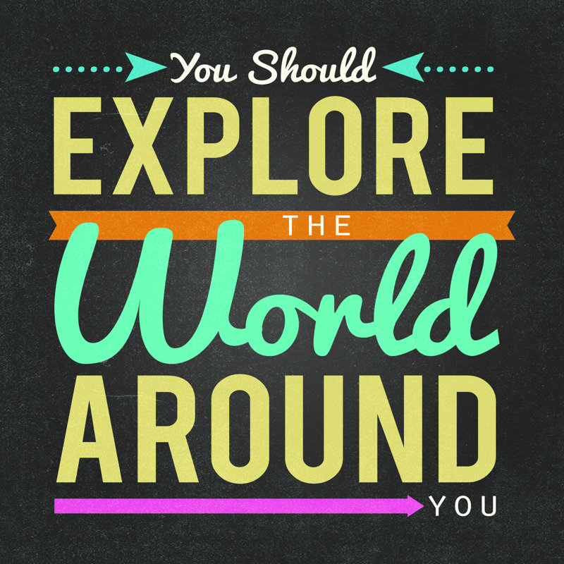 Explorez le monde, H 30 po x l 30 po