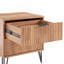 Table de chevet cannelée 20 po Dumbo brun doré Dumbo (2 tiroirs)-1231897913