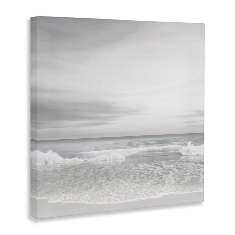 Toile Soft Peaceful Beach Waves, design par Maggie Olsen, H 24 po x l 24 po