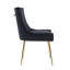 85cm H Tufted Upholstered Metal Upholstered Back Side Chair-370676110
