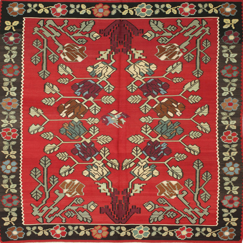 Oriental Indoor Rug, Square 6'