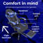 Racing Massage Computer Gaming Chair with Footrest-69583058