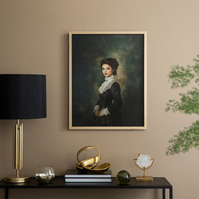 WOMEN Series CCXXVII Framed Print - Solid Wood