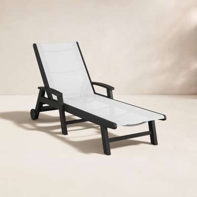 POLYWOOD Coastal Chaise with Wheels