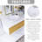 36 In. Stylish Wall-Mounted Bathroom Vanity With Ceramic Basin