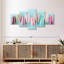 Délectable macarons sur toile, 5 pièces-2010982770