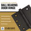 Charnière de porte simple à roulement à billes H 3,5 po x l 3,5 po-65781552