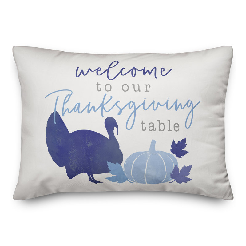  Thanksgiving Table Rectangular Pillow Cover & Insert