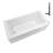 Streamline 66 in. x 32 in. Acrylic Left-Hand Drain Alcove Bathtub in Glossy White With External Drain-101700149