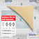Amgo Customize Triangle Shade Sail - 200 GSM, 95% UV Blockage with Hardware Kit