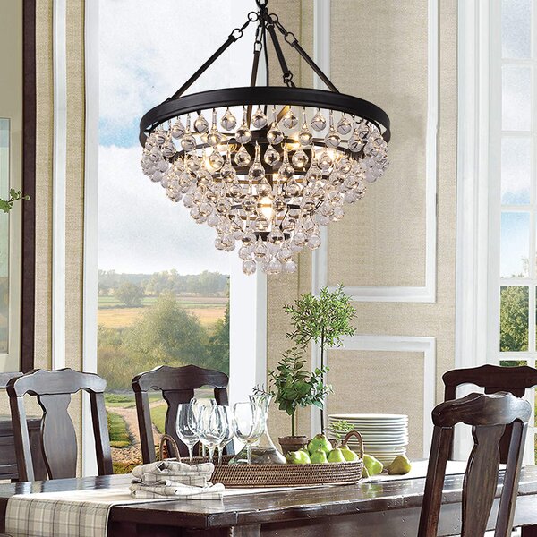 Mercer41 Shamar 6 - Light Dimmable Tiered Chandelier & Reviews | Wayfair