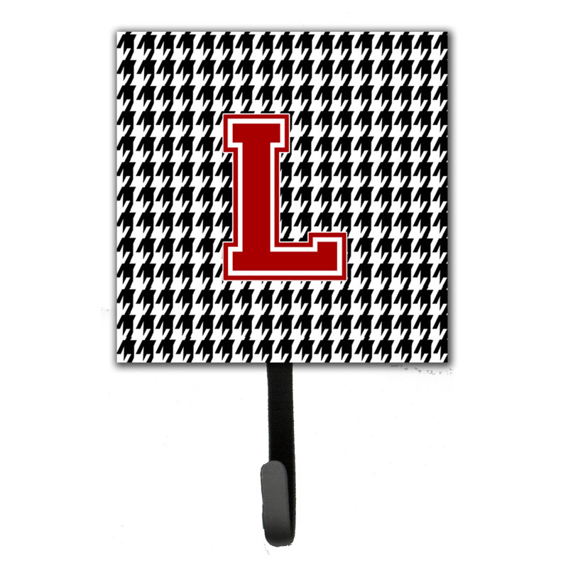 Porte-laisse houndstooth et crochet mural, L