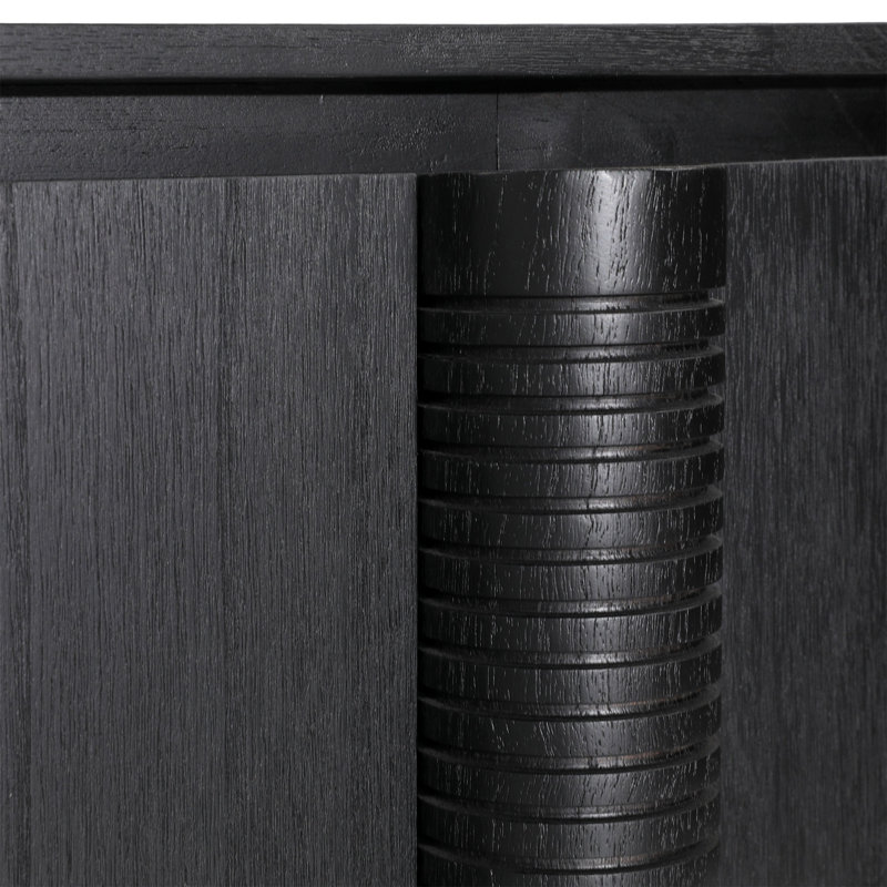 Stefan 63" Wide Sideboard, Black, Black