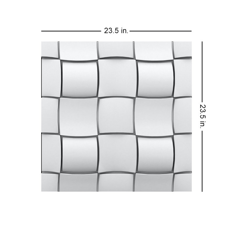 Panneaux muraux 3D sans soudure 23,5 po x 23,5 po Rubik