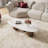 54” Modern Oval Coffee Table with Sintered Stone Top,  Stable Low-Profile Design for Living Room-1977212978