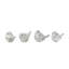 Ensemble de 4 oiseaux neige scintillants