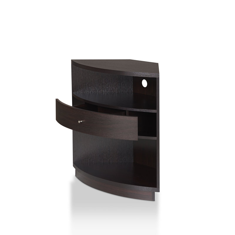 Unfinished Corner TV Stand for TVs up to 32", Cappuccino