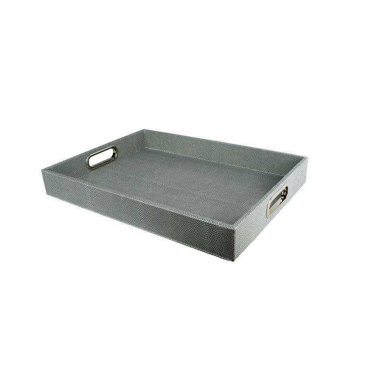 Ebern Designs Darryle Polypropylene Plastic Tray, Blue