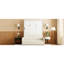 Lit double blanc avec coussin et sommier - Fusion, espace optimisé, rangement facile à utiliser, 167 cm (l) x 211 cm (l) x 213 cm (h), rangement mural multifonctionnel, idéal pour les appartements, conception de rangement efficace.