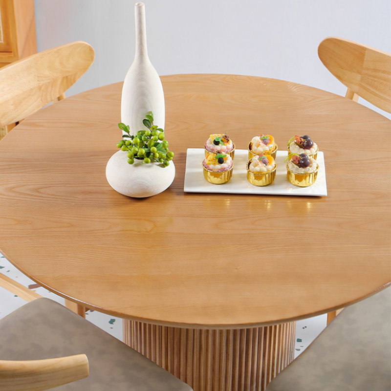 Table de salle à manger Burlywood, Burlywood, Bois, H 29,53 po x L 39,37 po x l 39,37 po