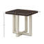 Table de bout contemporaine Valluri, noyer et blanc-599418654