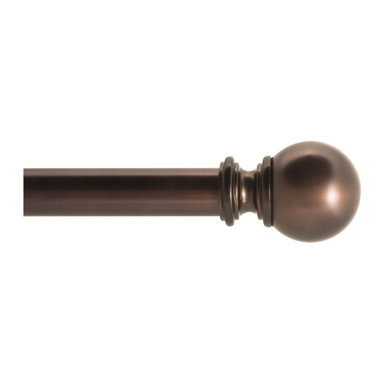 allen + roth Oil Rubbed Bronze Steel Single Curtain Rod Bracket in the Curtain  Rod Brackets department at