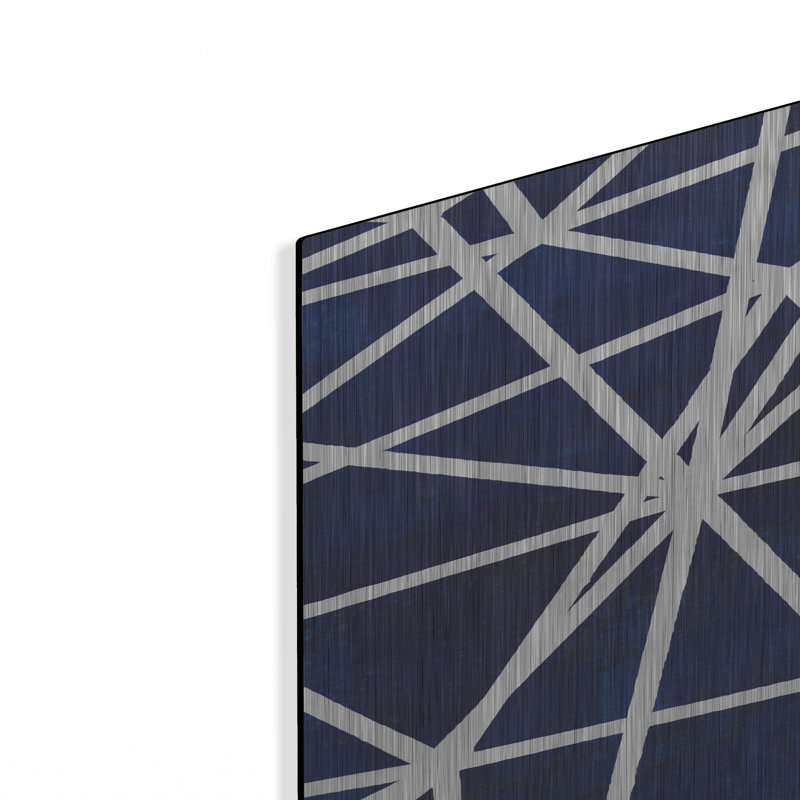 «Indigo Motif I» par Grace Popp, H 36 po x l 24 po