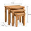 Tyner Solid Wood Frame Nesting Tables
