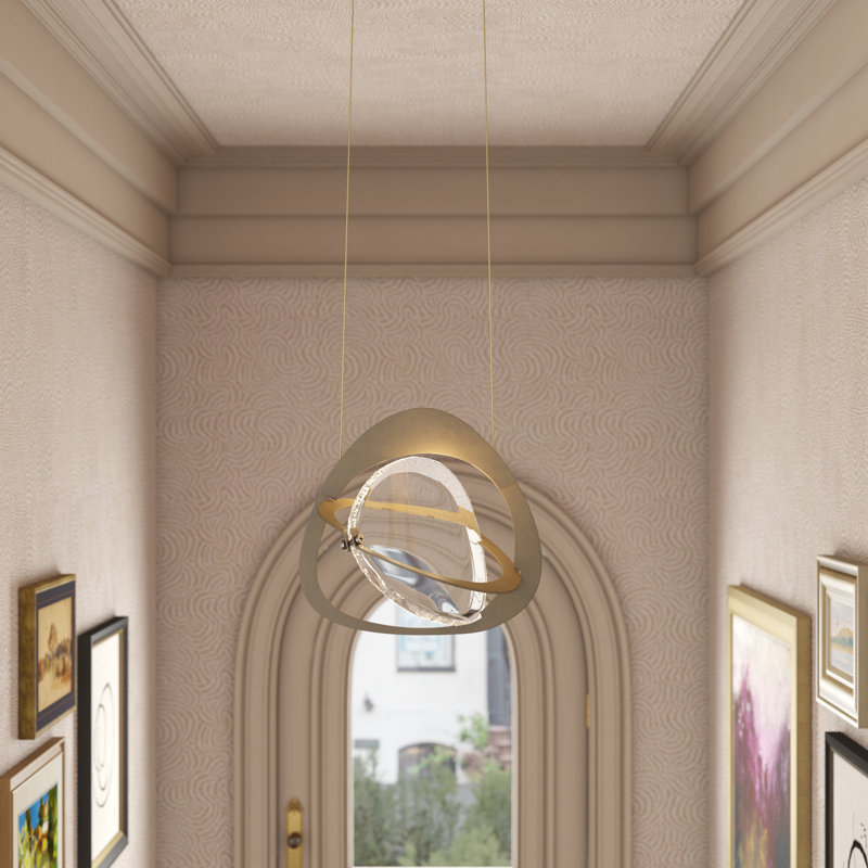Venn 1 - Light Unique Geometric LED Pendant, Oil Rubbed Bronze