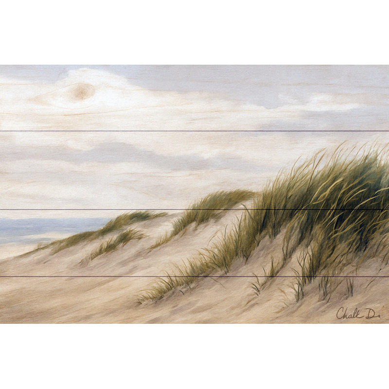 «Sandy Dunes Serenity - Coastal Grasslands», art sur toile, H 16 po x l 24 po
