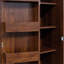 Armoire de cuisine, buffet autoportant en noyer avec portes et tablettes, armoire de rangement pour cuisine, salon et salle à manger